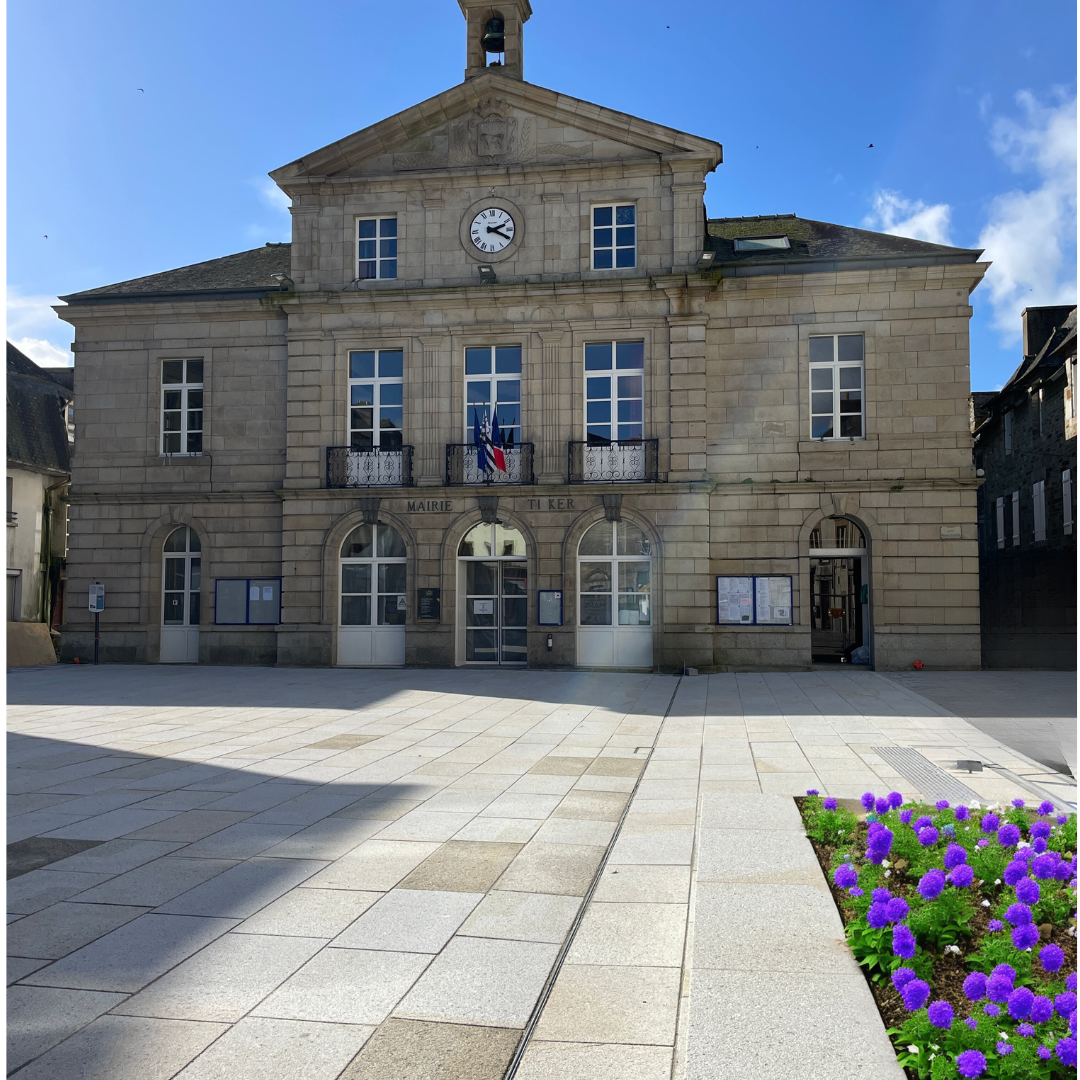 pavés bordures granit breton rebillon voirie carhaix huelgoat lanhélin