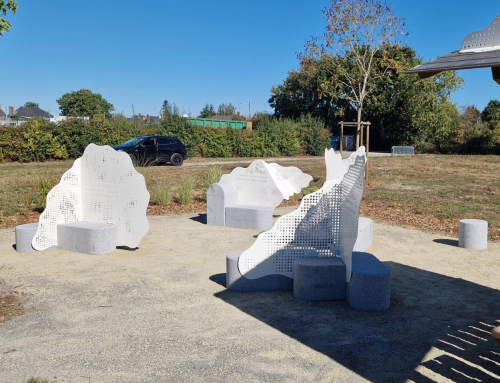 GRV – Mobilier urbain en granit sur mesure dans le cadre d’une œuvre d’art pour la véloroute La Régalante – Maen Roch (35)
